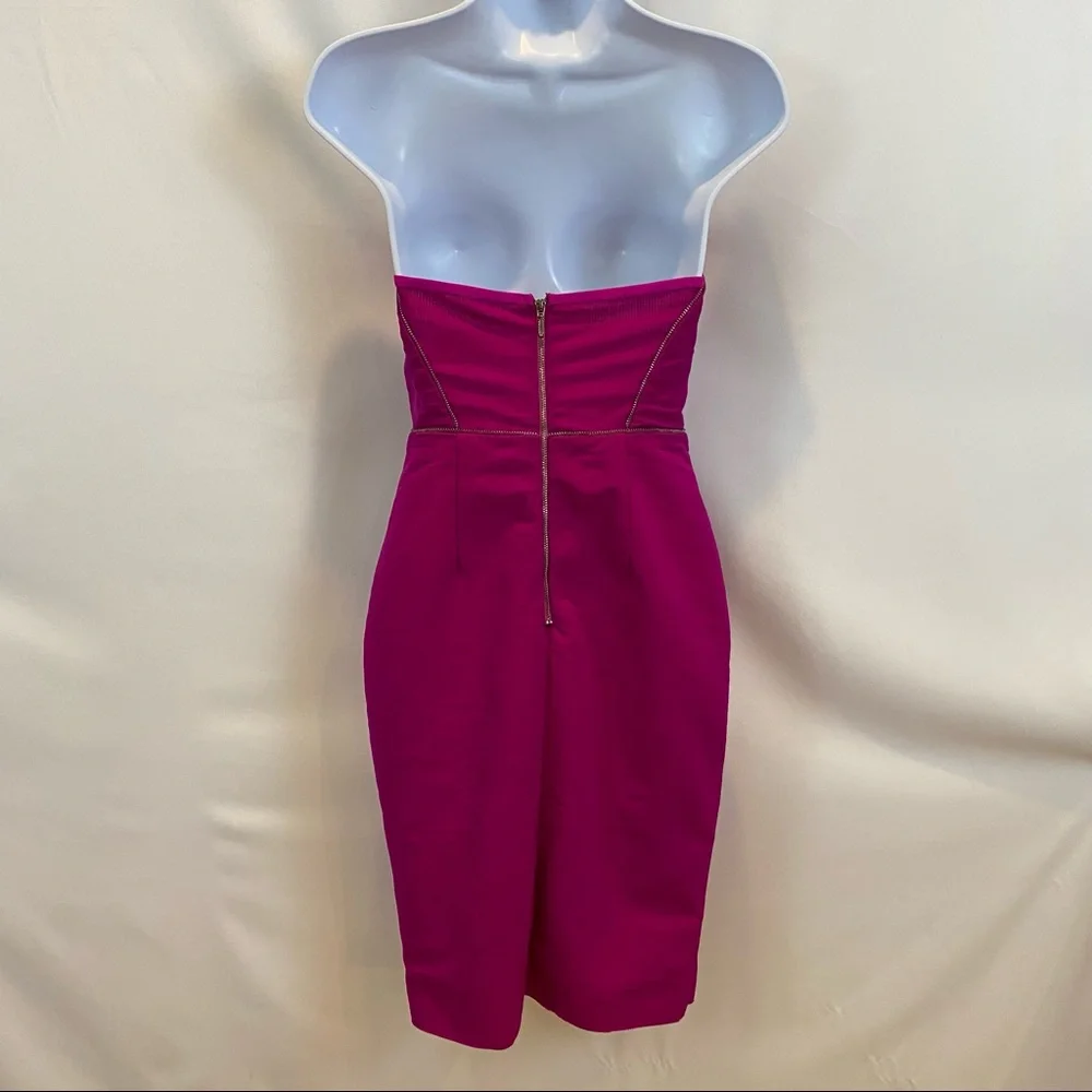 Bec and Bridge Argon Bustier Mini Dress in Bright Fuchsia Pink size 4 - Picture 9 of 17